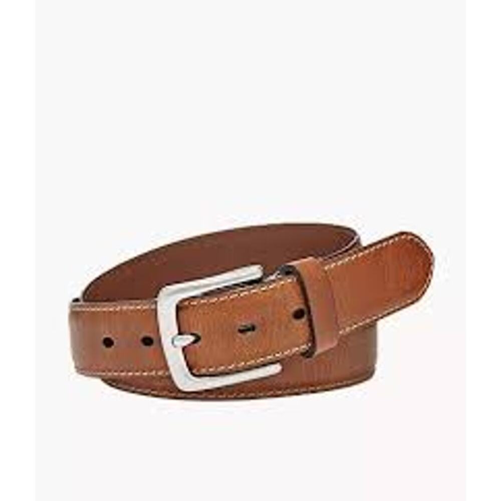 FOSSIL Aiden Leather Belt Men's Brown / Tan Pre-Owned 90/36 1.5 Inch Width